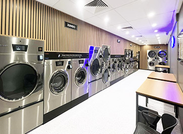 We aim to provide a pleasant laundromat experience.